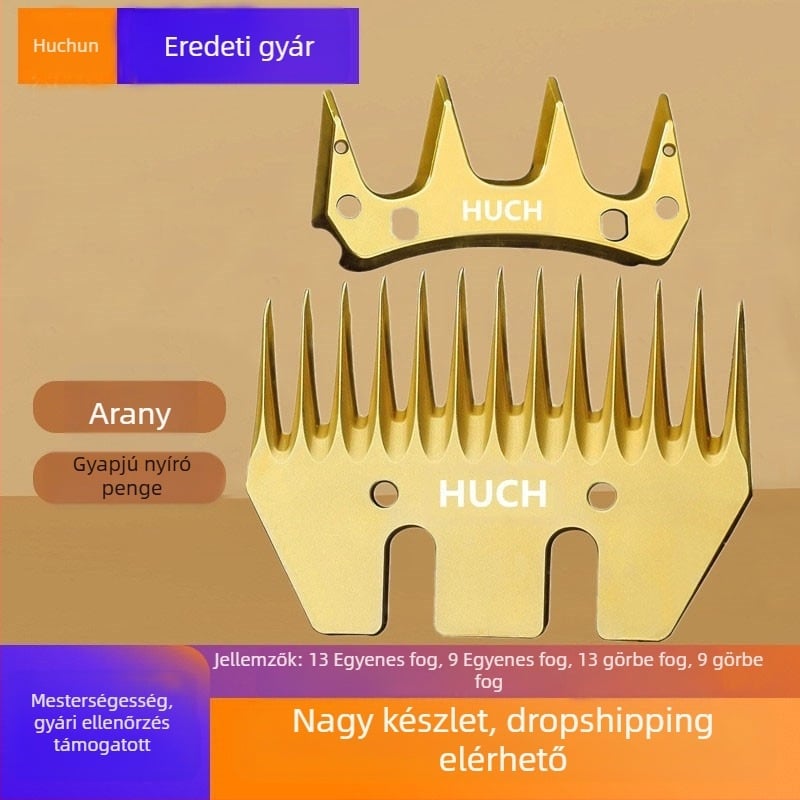 Gyapjúvágó gép penge – magas keménység, jó szilárdság, éles fogak (egyenes és görbült), modell 76, 220V