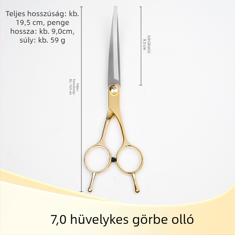 Kutyák ápolására szolgáló olló – rozsdamentes acél + cinkötvözet, kozmetikai olló, Tanizaki, 500 darabos csomag, kutyák számára