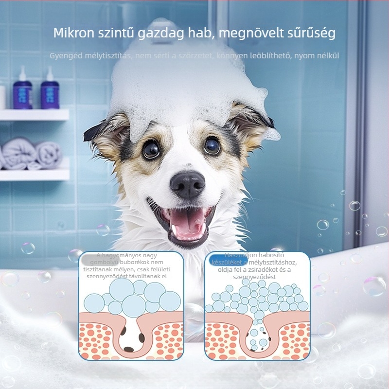 Kutyafürdető habkészülék – automatikus habosítás, újratölthető, ABS, márka Ye zi