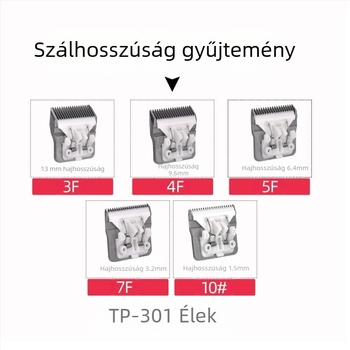 Elektronikus állatgondozó hajvágó TP-901/701/301, professzionális állati penge, ápolási eszköz