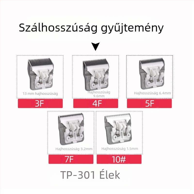 Elektronikus állatgondozó hajvágó TP-901/701/301, professzionális állati penge, ápolási eszköz
