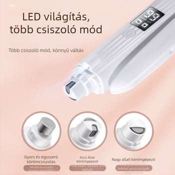 Két az egyben állatmanikűr olló és elektromos reszelő macskáknak és kutyáknak — Termékkód Hz8