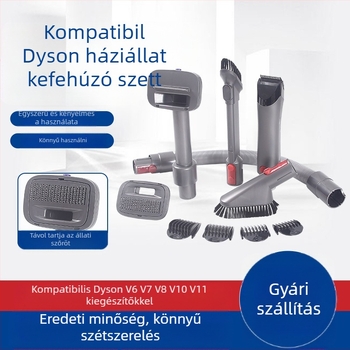 Dyson porszívóhoz tartozó kisállat-grooming fej készlet (V6–V11); macska- és kutyaszőr eltávolítása, 220W, kézi vezérlés