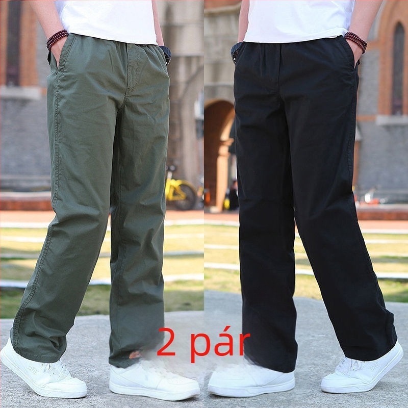 Férfi nadrág egyenes szabású, poliészter anyag, fleece bélés, négy évszakos viselet