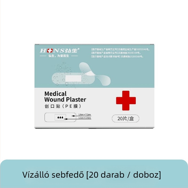 Rugalmas szövésű kör alakú vízálló sebtapasz, 100 darabos doboz, egyszer használatos, vérvételre és lábvédelemre