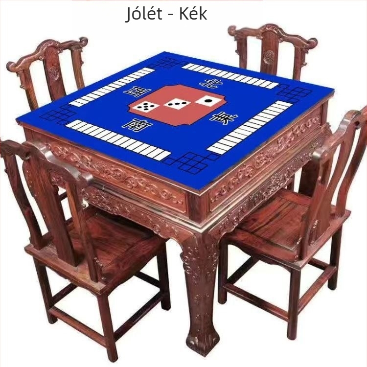 Új kínai stílusú asztalterítő, négyzet alakú, vízálló, csúszásmentes, kopásálló, geometriai mintázat