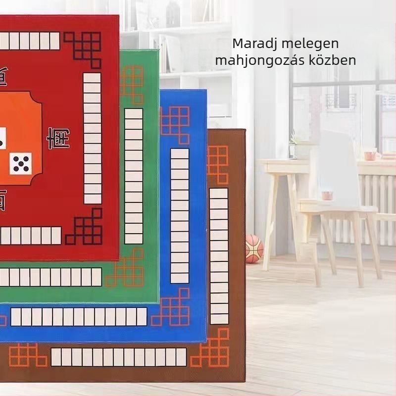 Új kínai stílusú asztalterítő, négyzet alakú, vízálló, csúszásmentes, kopásálló, geometriai mintázat