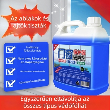 Ajtó- és ablakvédő fólia ragasztóeltávolítója rozsdamentes acél és alumínium ötvözet felületekhez, univerzális tisztítószer Yangxing