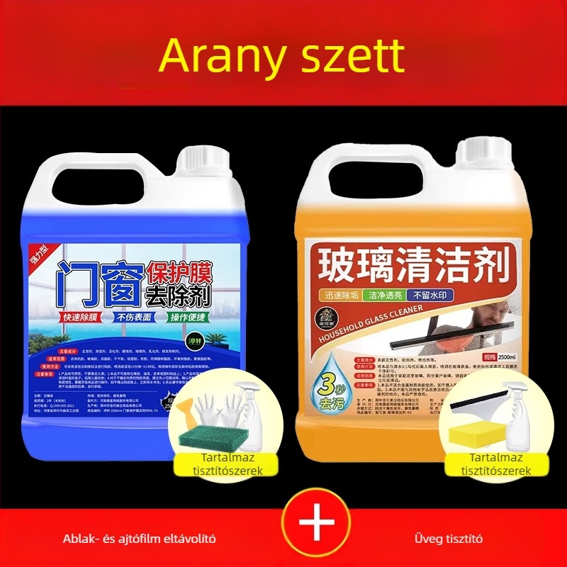 Ajtó- és ablakvédő fólia ragasztóeltávolítója rozsdamentes acél és alumínium ötvözet felületekhez, univerzális tisztítószer Yangxing