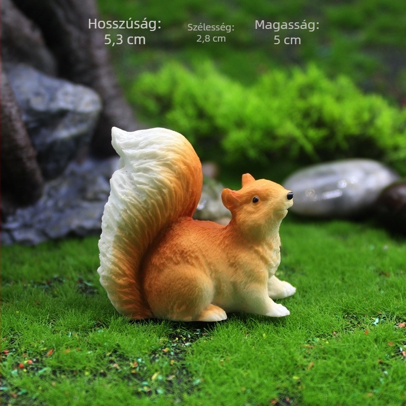 Műgyanta mini táj dekoráció moha és pozsgás növényekkel – virágcserepéhez illő, pastoriális stílus