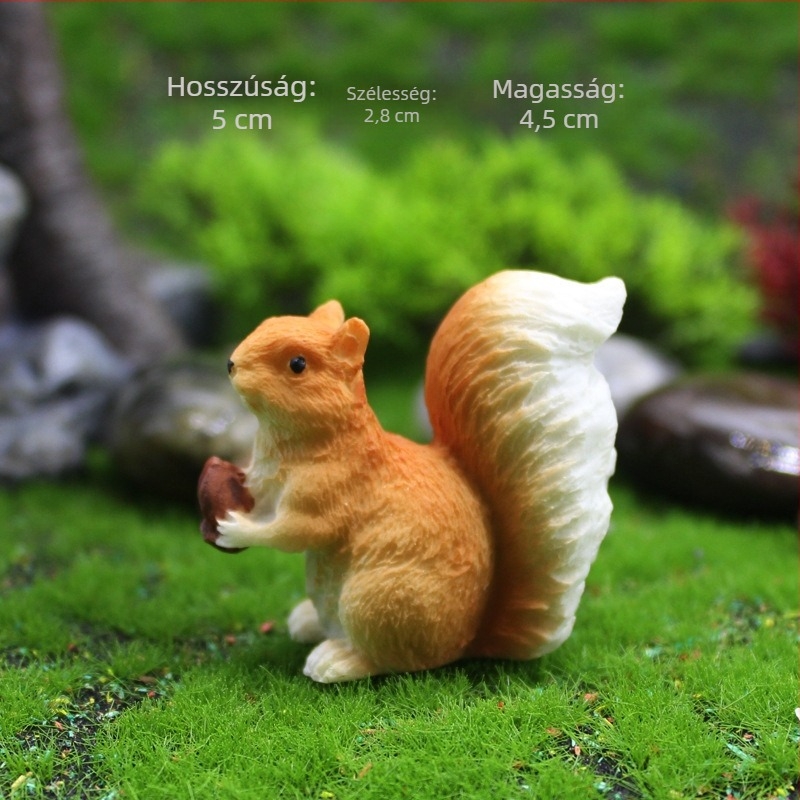 Műgyanta mini táj dekoráció moha és pozsgás növényekkel – virágcserepéhez illő, pastoriális stílus