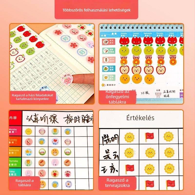 Deli Bonus Stickers – Gyerekeknek jutalmazó matricák, Modell 25917, Öntapadós, Nyomtatott, Zsákos csomagolás, Stílus Lovable Wind