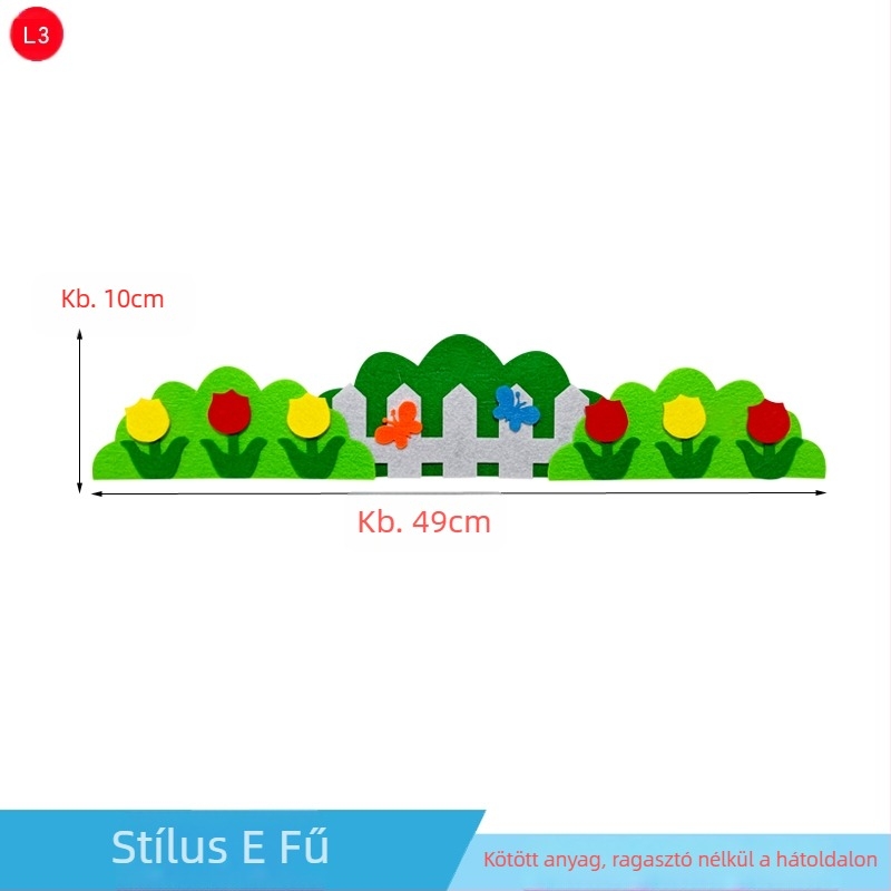 Graffiti falmatrica gyermekeknek – fű mintázatú, gyerekszoba, modern egyszerű stílus, 1 darab
