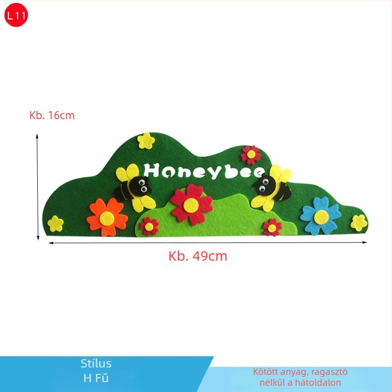 Graffiti falmatrica gyermekeknek – fű mintázatú, gyerekszoba, modern egyszerű stílus, 1 darab