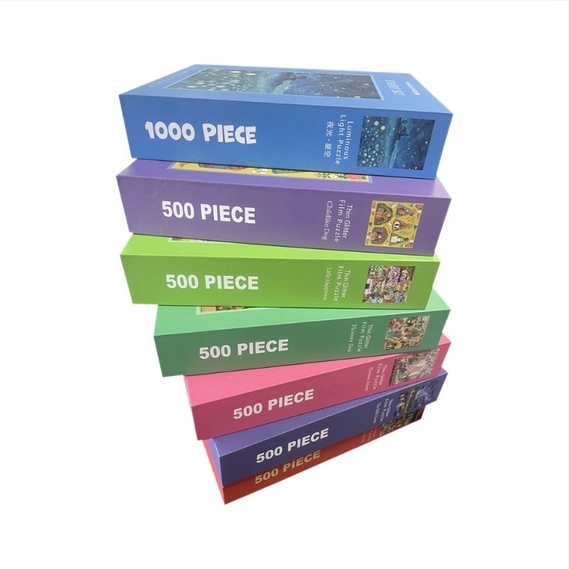 Lapos puzzle, karton alapanyag, Zhejiang származású, Great beauty márka, testre szabható a rajzok szerint