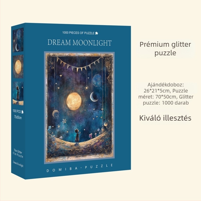 Lapos puzzle, karton alapanyag, Zhejiang származású, Great beauty márka, testre szabható a rajzok szerint