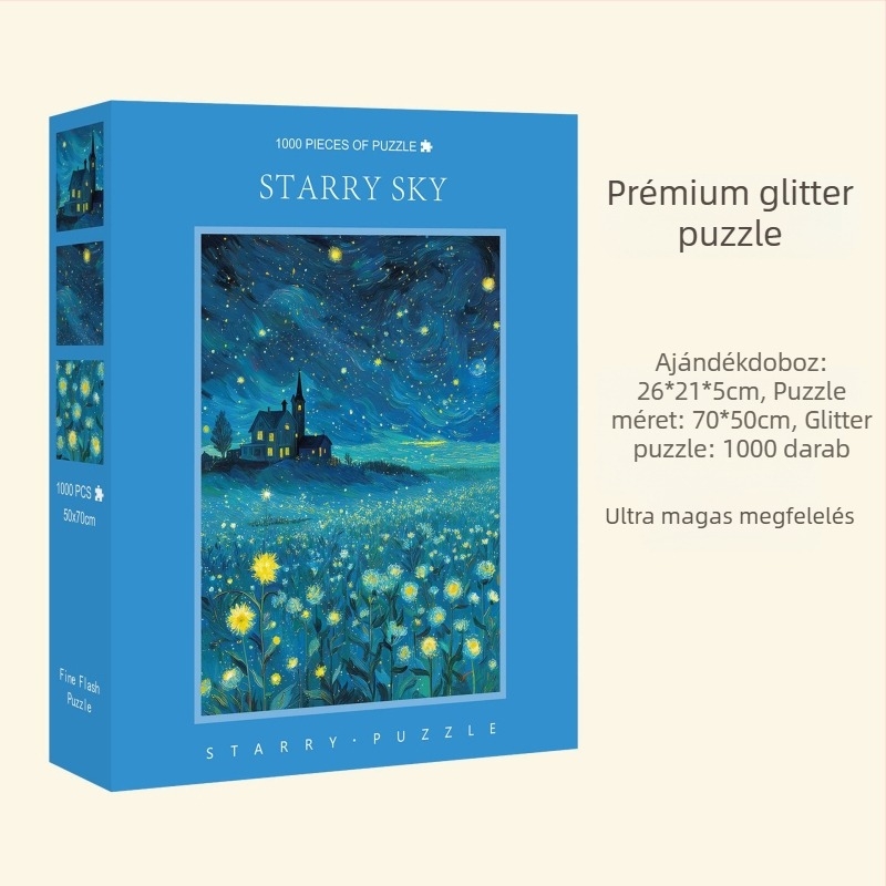 Lapos puzzle, karton alapanyag, Zhejiang származású, Great beauty márka, testre szabható a rajzok szerint