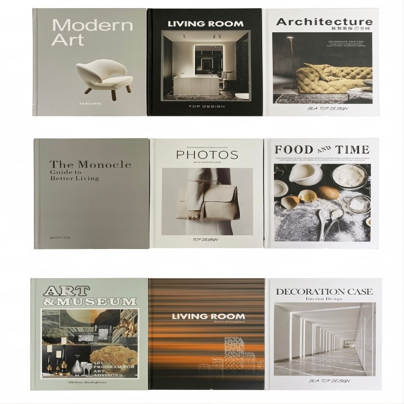 Modern skandináv stílusú keményfedeles dekor könyv a kávézóasztalhoz – Egyszerű és modern stílus, Anyag: Jammed, Ajándék születésnapra és karácsonyra