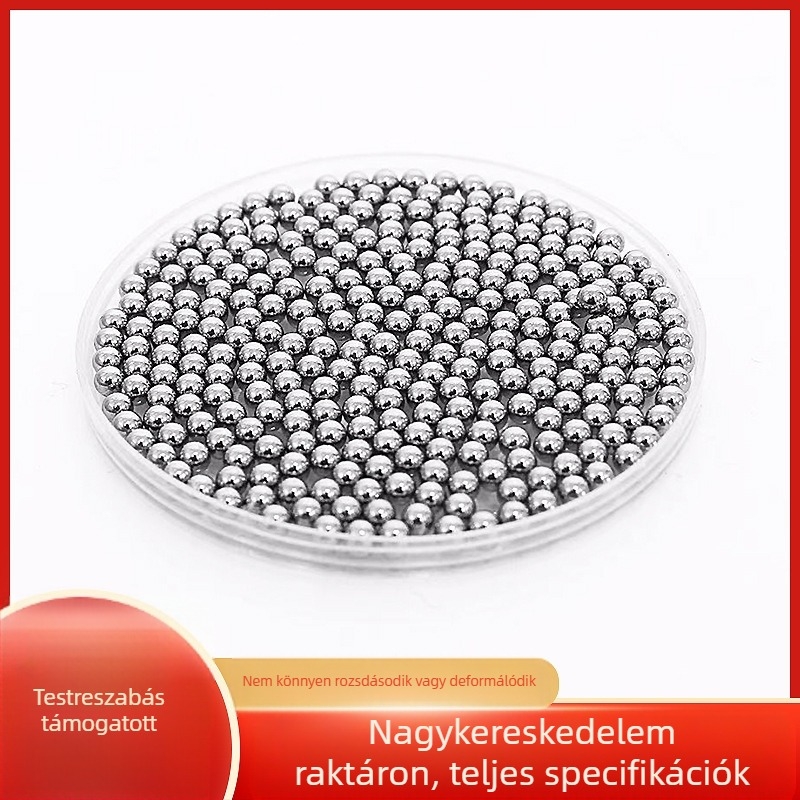 Szénacél golyó tükörfényű felülettel; szilárd gömb; elektroplattolt bevonat; ipari hardverhez és gépekhez.