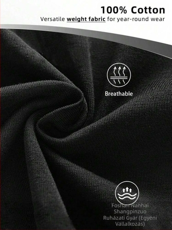 Pamut casual rövid ujjú póló ló mintával, kerek nyakú