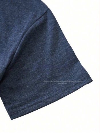 Óceánmintás lazán szabott rövidujjú póló, kerek nyakú, Nylon 95%+ Milk Silk hatás, hossz 50–65 cm, japán-koreai lazább stílus