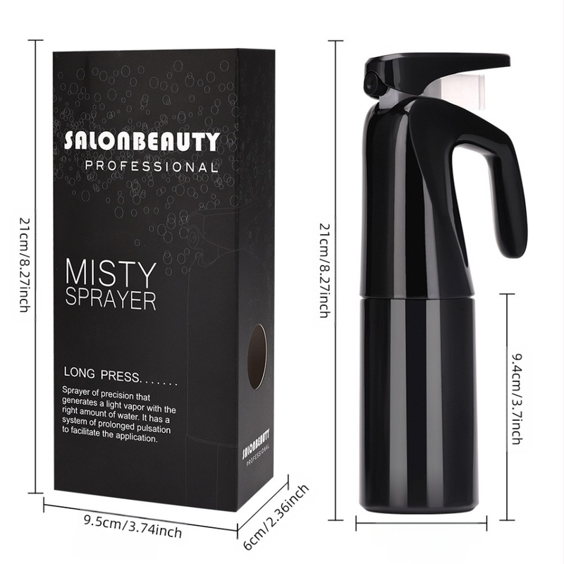 Longxin alkohol alapú, nagy nyomású, folyamatos permetező üveg fertőtlenítésre – hordozható műanyag kozmetikai adagoló palack (92 g kapacitás, folyamatos permetezés, nagy nyomás)