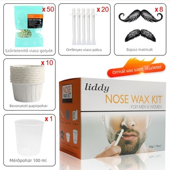 LIDDY Orr viasz készlet – Orrszőrzet eltávolítása viasszal, 150 g
