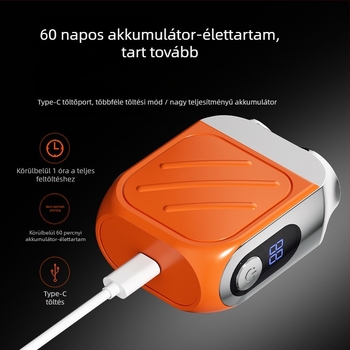 Elektromos arcszőrzetvágó, forgó fejű, két pengével, beépített 500–800 mAh akkumulátor, akár 40 perc működés, újratölthető, mosható fej