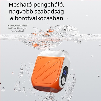 Elektromos arcszőrzetvágó, forgó fejű, két pengével, beépített 500–800 mAh akkumulátor, akár 40 perc működés, újratölthető, mosható fej