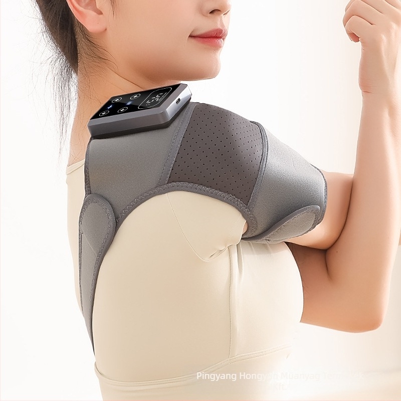 Intelligens hőmérséklet-szabályozású melegítő térd- és vállpárnák, 5 fűtési szint, 3 masszázs szint, 5V, 7W, 45-65°C