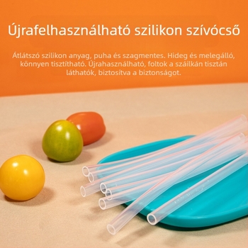 Slika Élelmiszer-minőségű szilikon egyenes cső, biológiailag lebomló