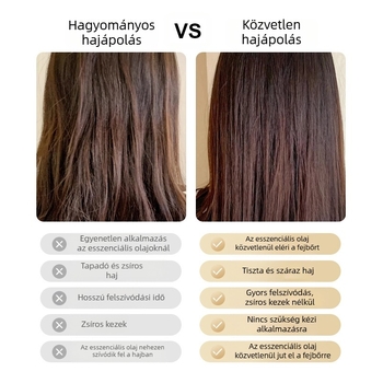 EMS mikroáramú vibrációs hajmasszírozó fésű, háztartási használatra, modell 2024, 3 beállítás