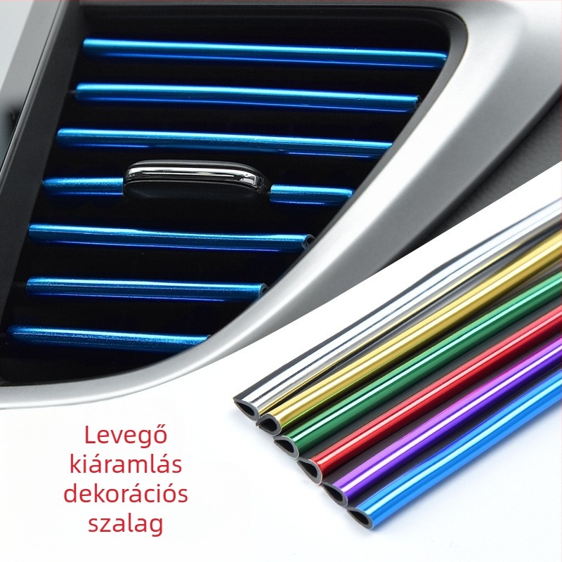 Szellőzőnyílás dekoratív csík - műanyag, modell Air Outlet Bright Strip, logó nélkül