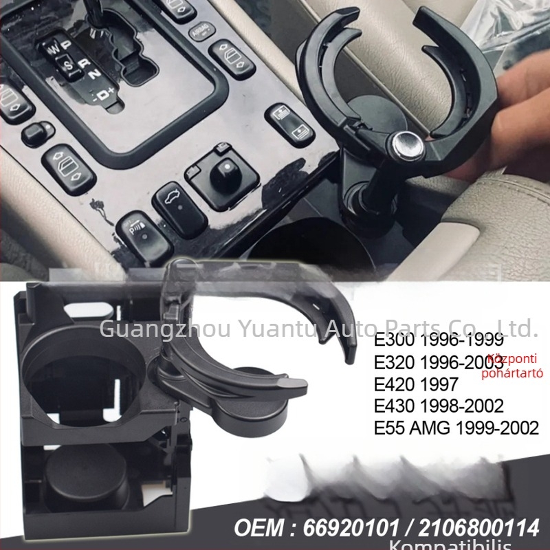Mercedes-Benz E300/E420 középső pohártartó — ABS, modell 66920101