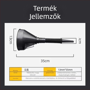 Szeparáló tölcsér, rugalmas, kúpos, műanyag; Márka: Dong bridge; Anyag: Műanyag; Feldolgozás és testreszabás: Igen; Magánmárkák elérhetők: Igen