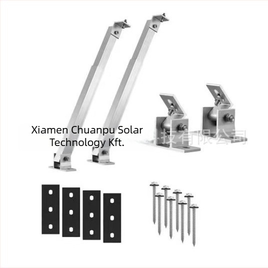 Chuanpu napelem tartó alumínium ötvözetből, állítható első és hátsó lábakkal