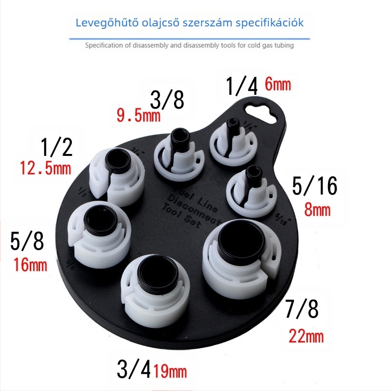 TURN 7 részes légkondicionáló cső eltávolító készlet, nettó tömeg 0,2 kg, blister csomagolás