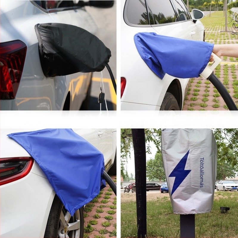 Elektromos jármű töltőpisztoly esővédő borítása, kültéri vízálló poliészter, testreszabható, modern letisztult stílus