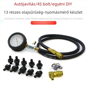 Musen Hall Multifunkcionális autóolajnyomásmérő – motorolajnyomás mérő, hidraulikus olajnyomás diagnosztikai eszköz, autószerelő eszköz – Súly 1.45