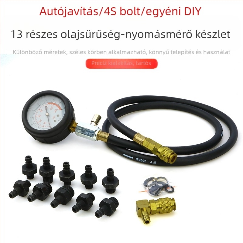 Musen Hall Multifunkcionális autóolajnyomásmérő – motorolajnyomás mérő, hidraulikus olajnyomás diagnosztikai eszköz, autószerelő eszköz – Súly 1.45