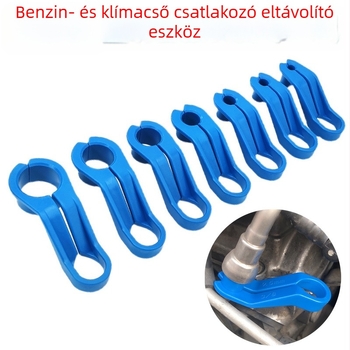 Gépjármű klímaberendezéséhez és üzemanyagcső eltávolító eszköz, műanyag, 7 darabos készlet gyorscsatlakozó klipekkel, autó- és gépjavításra