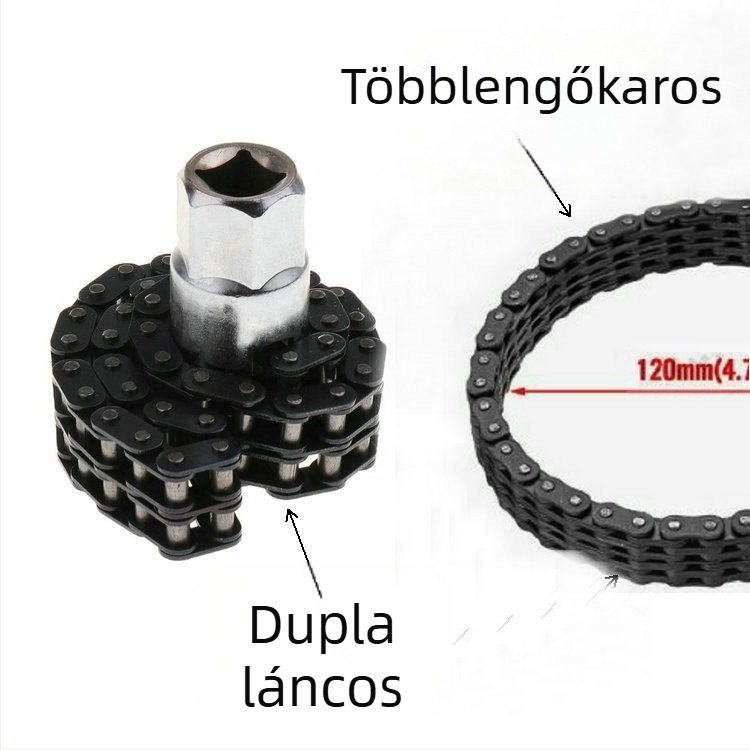 44 részes socket kulcs kettős lánccal szűrő eltávolításához