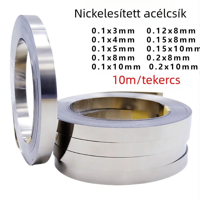 18650-es akkumulátor nikkelcsík SPCC anyagból, csatlakozólemez