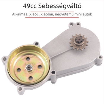 Mini motorkerékpár sebességváltó 47–49cc motorhoz, Leah váltó, alumínium