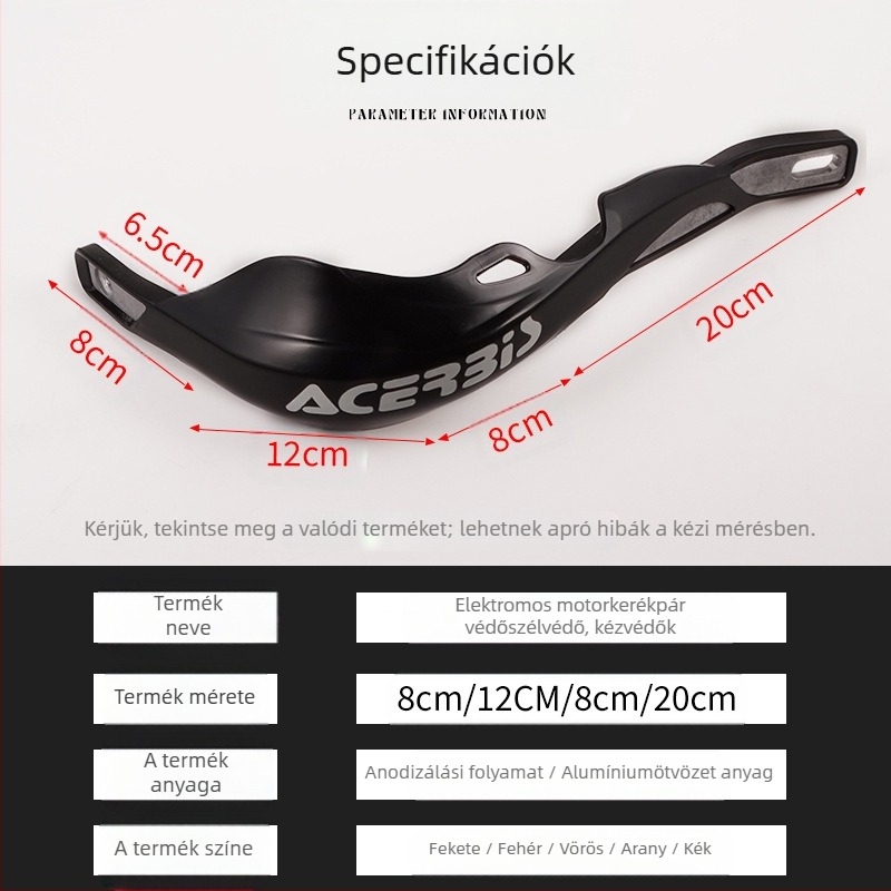 Bino HS-03 motorkerékpár szélvédő-karvédő – módosító alkatrészek motorkerékpárokhoz és elektromos járművekhez