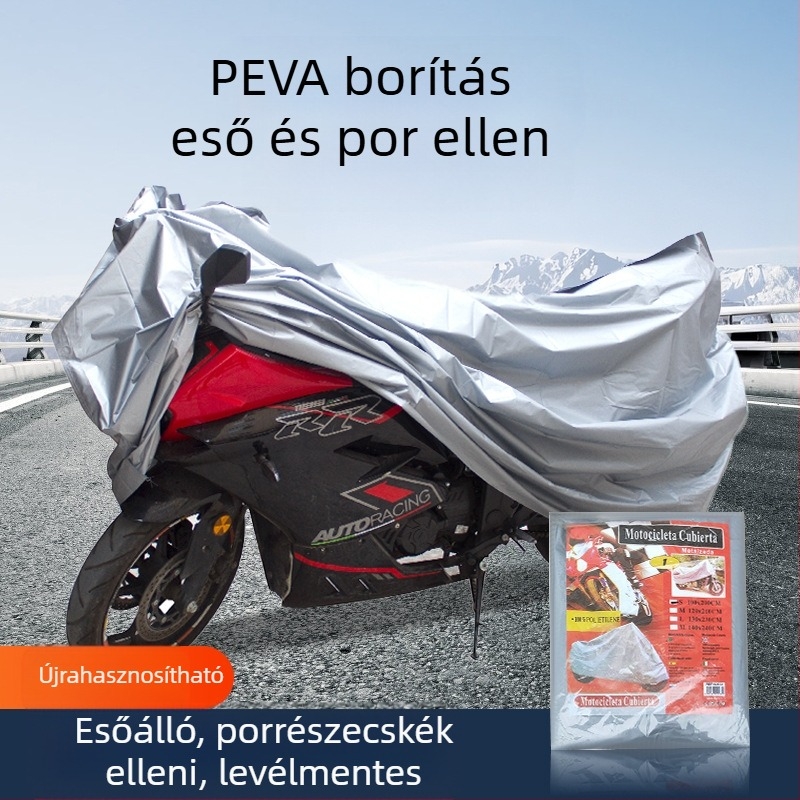 PEVA egyrétegű védőhuzat elektromos járművekhez és kerékpárokhoz — eső- és UV-álló, univerzális illeszkedés, testreszabható