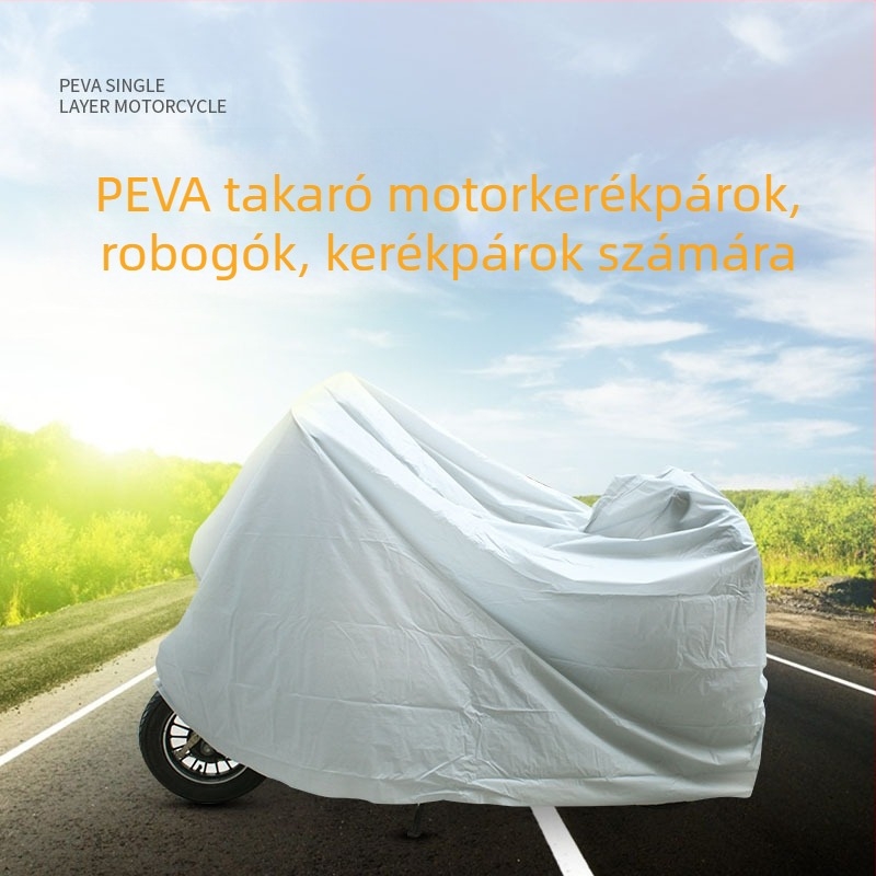 PEVA egyrétegű védőhuzat elektromos járművekhez és kerékpárokhoz — eső- és UV-álló, univerzális illeszkedés, testreszabható
