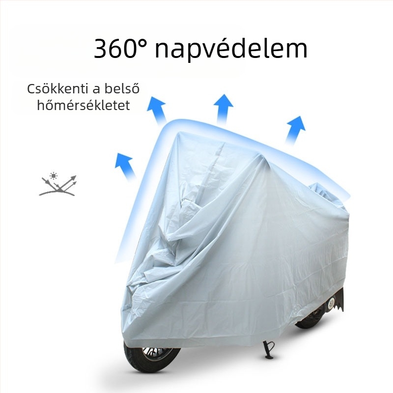 PEVA egyrétegű védőhuzat elektromos járművekhez és kerékpárokhoz — eső- és UV-álló, univerzális illeszkedés, testreszabható