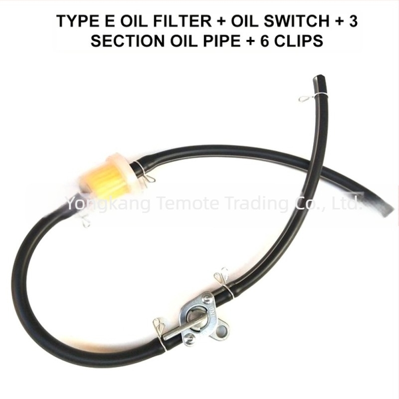 Benzinfilter csőcsatlakozóval, YKTMT, 49CC modell, univerzális motorkerékpárok és ATV-k