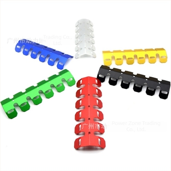 Off-road motorkerékpárhoz illeszkedő kipufogócső hővédő lemez — keel heat shield, Power Zone, modell: Keel heat shield, testreszabható feldolgozás